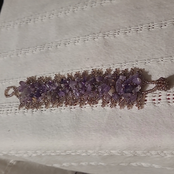 Purple Beaded Bracelet - Picture 3 of 4